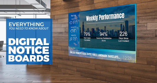 digital information board